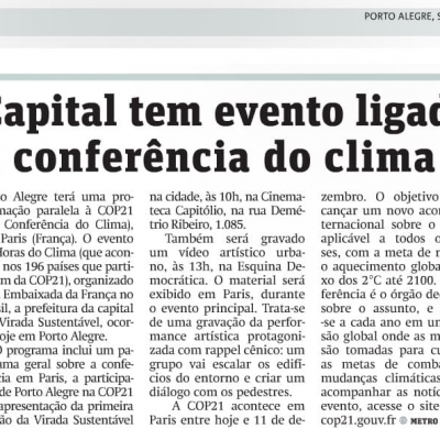 Capital tem evento ligado à conferência do clima